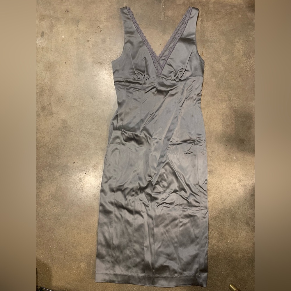 Bebe gray wiggle dress